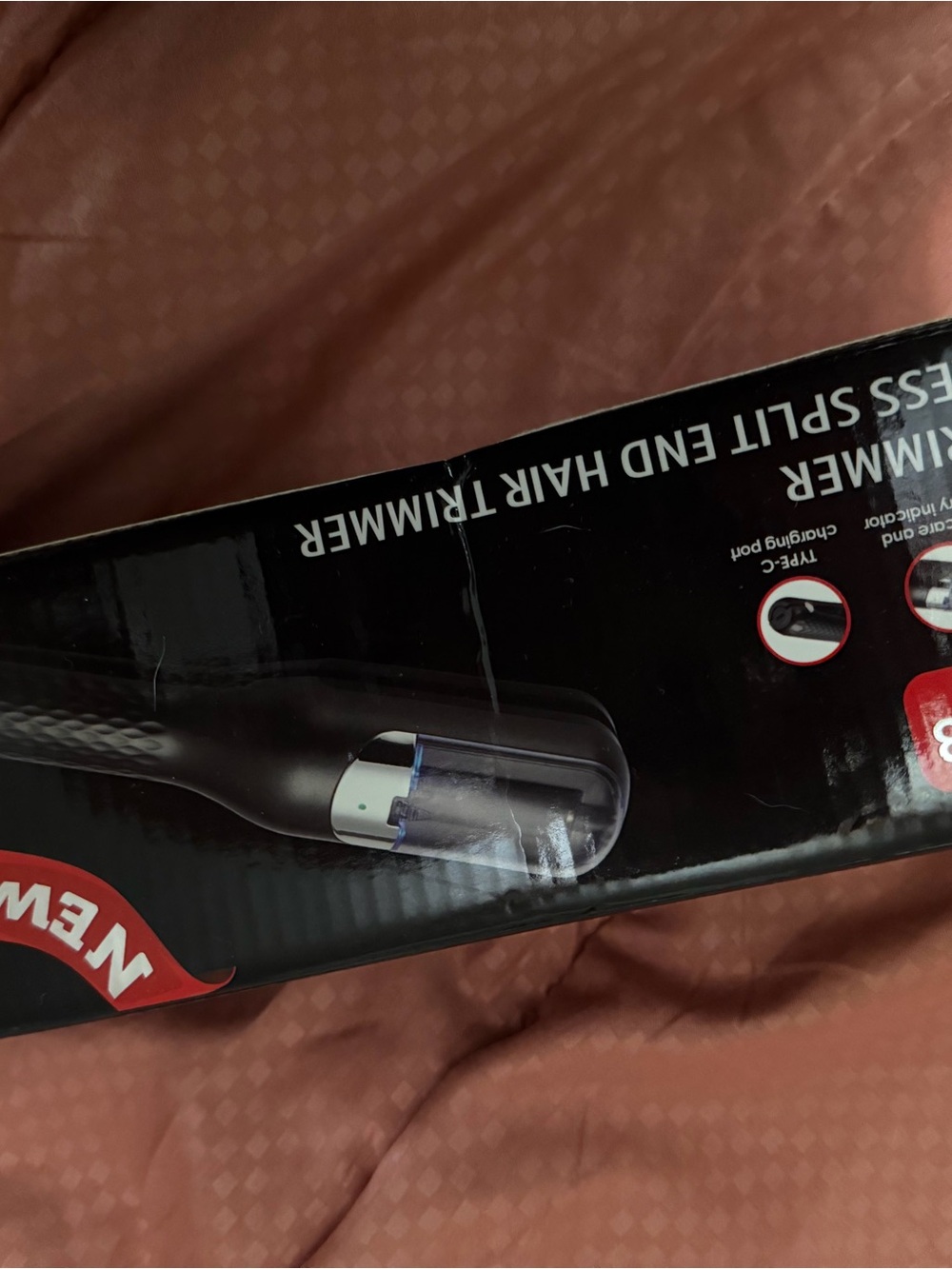 Cordless Split End Hair Trimmer - Black